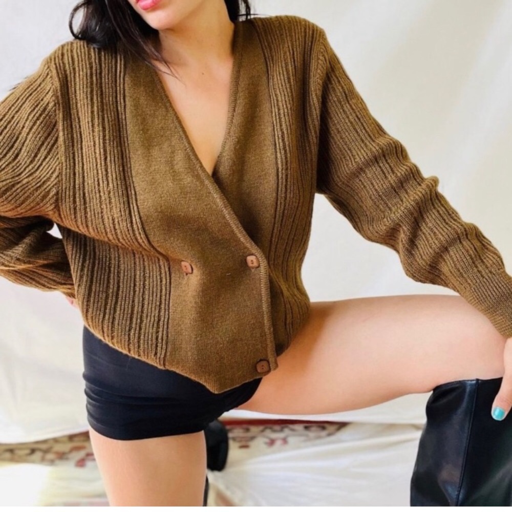 Vintage brown Japanese sweater